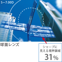 球面レンズイメージ